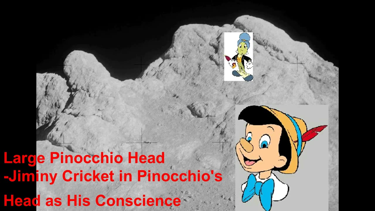 Moon Hoax -Disney's Pinocchio Hidden in Fake Moon Bay