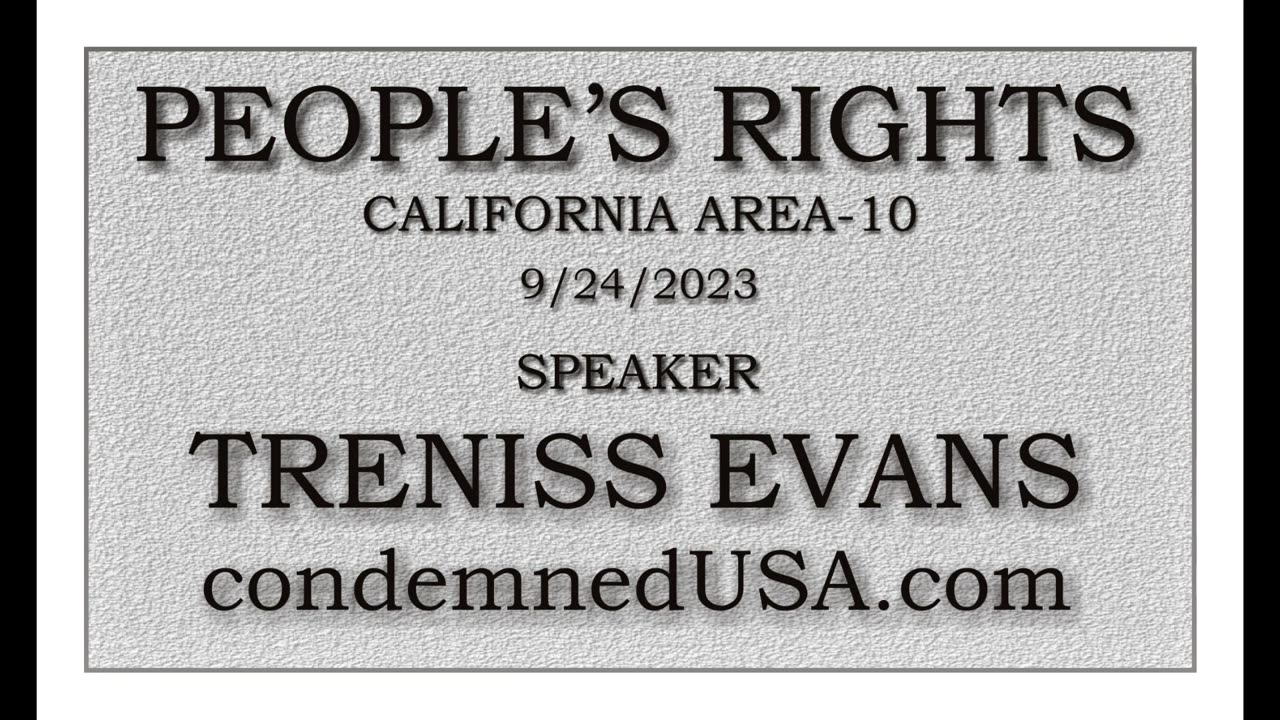 People's Rights, Treniss Evans of condemnedUSA speaks about the January 6th political prisoners