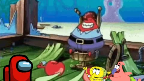 SpongeBob And Patrick Are Pretending To Be Imposters While Mr.Krabs Falls Apart