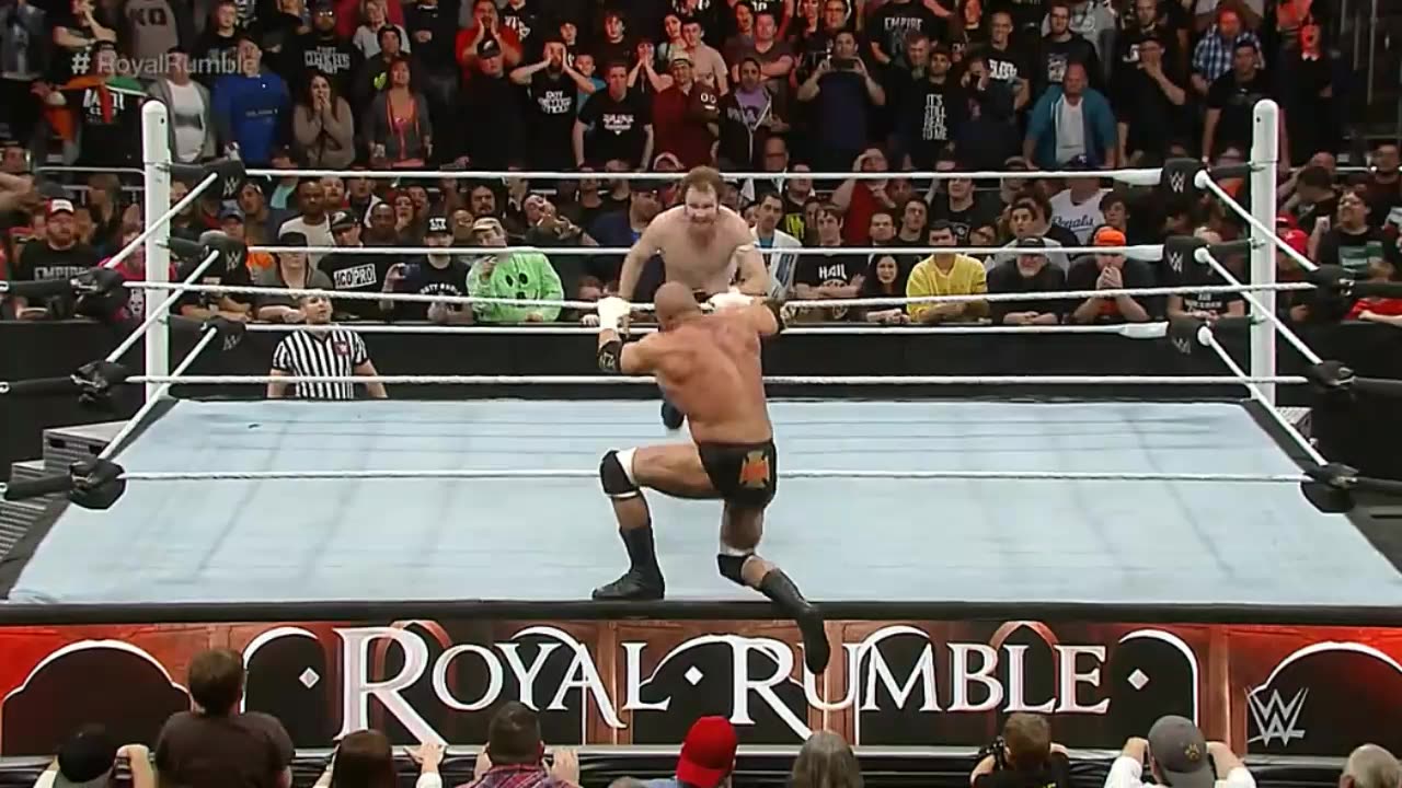 Triple h won Royal rumble match