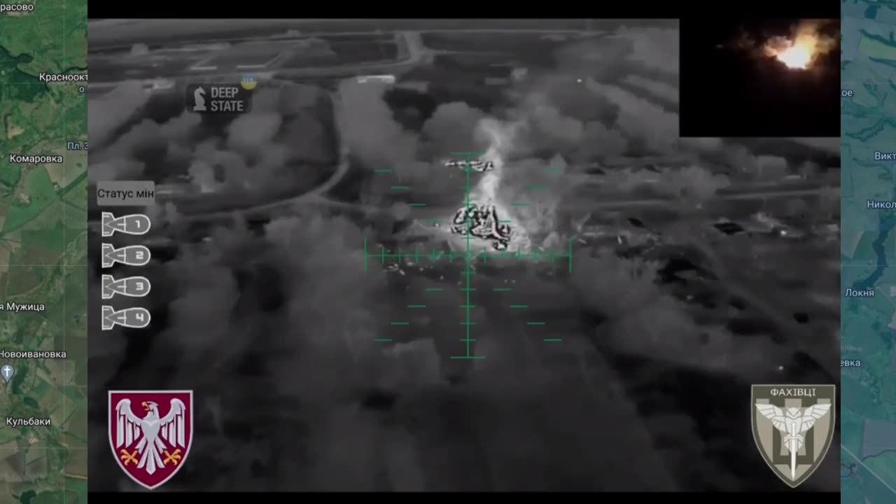 Heavy Bomber Drone Demolishes Russian Positions Overnight(Novoivanivka, Kursk)