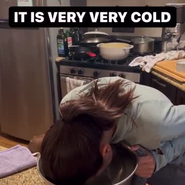 AOC Dunks Face In Ice Water to Deal With Stress