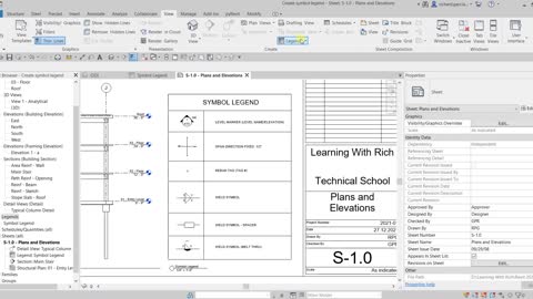 REVIT STRUCTURE 2022 LESSON 35 - HOW TO CREATE SYMBOL LEGEND