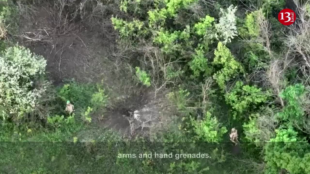 Ukrainian fighters who attacked Russian trench in forest - The invaders did not surrender