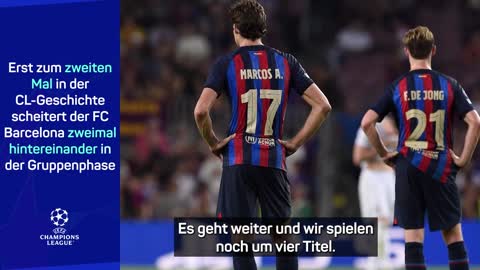 Xavi nach der Packung gegen Bayern völlig bedient | Barca - Bayern 0:3