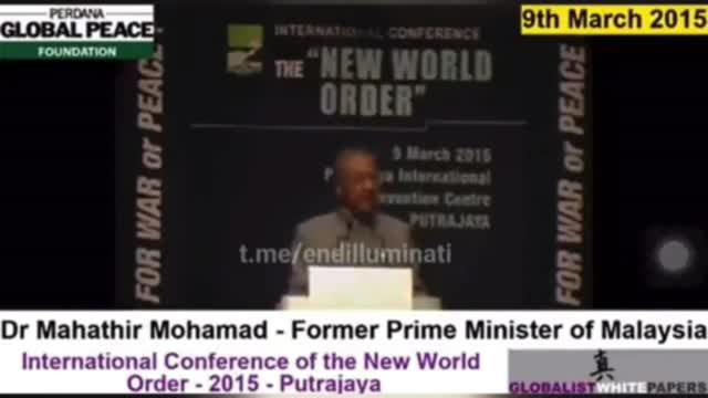Former Malaysian Prime Minister talks about a 𝗢𝗻𝗲 𝗪𝗼𝗿𝗹𝗱 𝗚𝗼𝘃𝗲𝗿𝗻𝗺𝗲𝗻𝘁 and 𝗣𝗼𝗽𝘂𝗹𝗮𝘁𝗶𝗼𝗻 𝗥𝗲𝗱𝘂𝗰𝘁𝗶𝗼𝗻