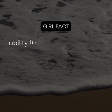 Girls often have an instinctive...