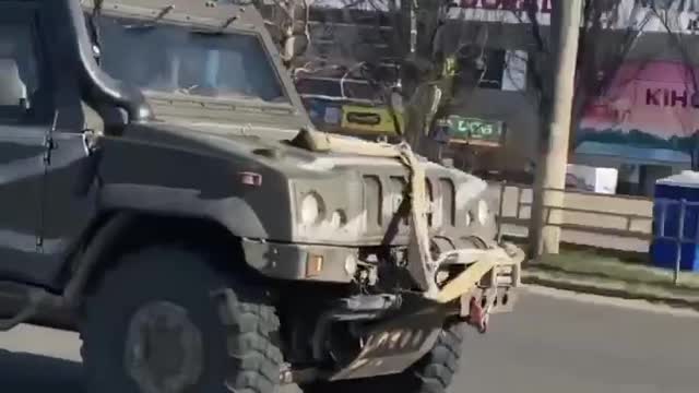 Russian troops in Kherson