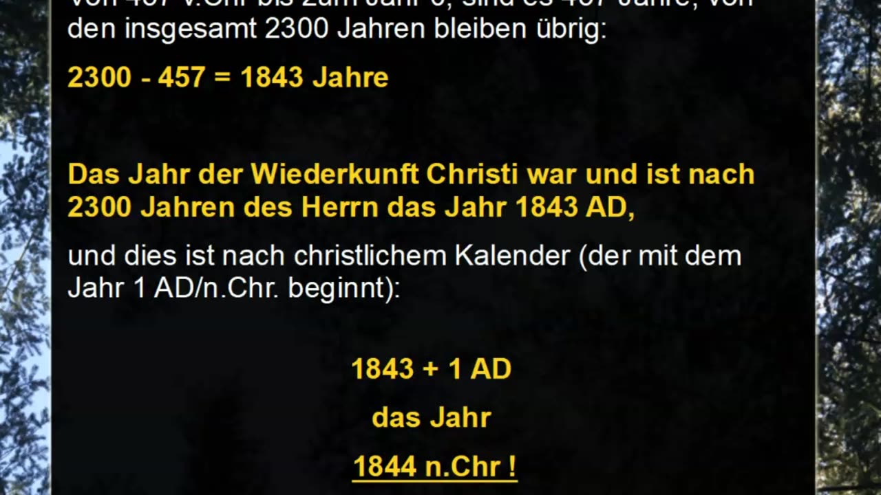 Die Rückkehr des Herrn Jesus in 1844 n.Chr „wie ein Dieb in der Nacht“ ? (Teil 4)