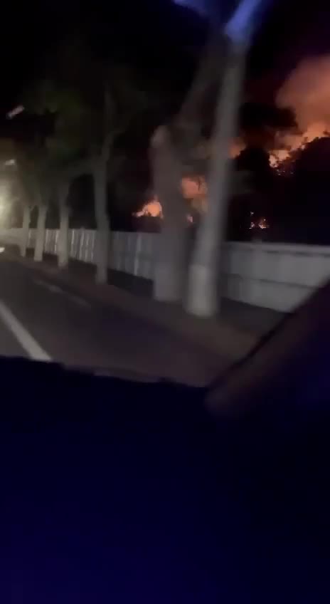 The Russian military at night attacked the town of Bila Tserkva