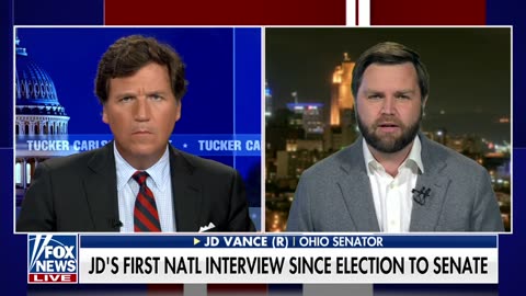 Tucker, Talked to JD Vance.