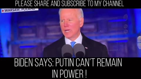 Putin can't remain in Power !