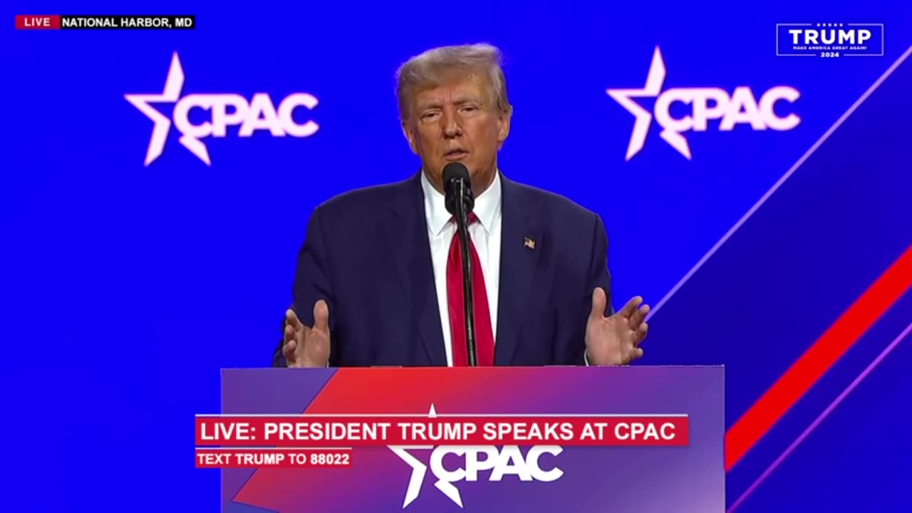 President Donald Trump Delivers Remarks at CPAC