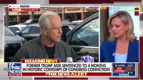 Peter Navarro delivered his final statement before being thrown into federal prison