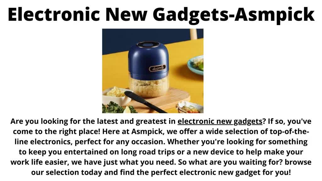 Electronic New Gadgets-Asmpick