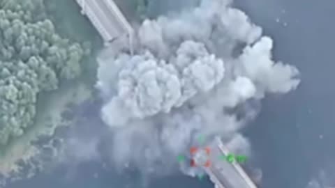 💥🔥 Destruction of the bridge across the Seim River in the area of Glushkovo,