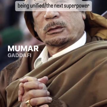 Why Gaddafi had to be killed ( assassination of Gaddafi)