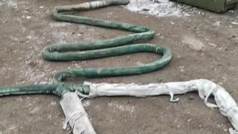 Ukrainians Recover Soviet Explosive Demining Device