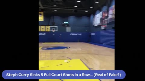 Steph Curry Makes 5 Full Court Shots! (host K-von is shocked)