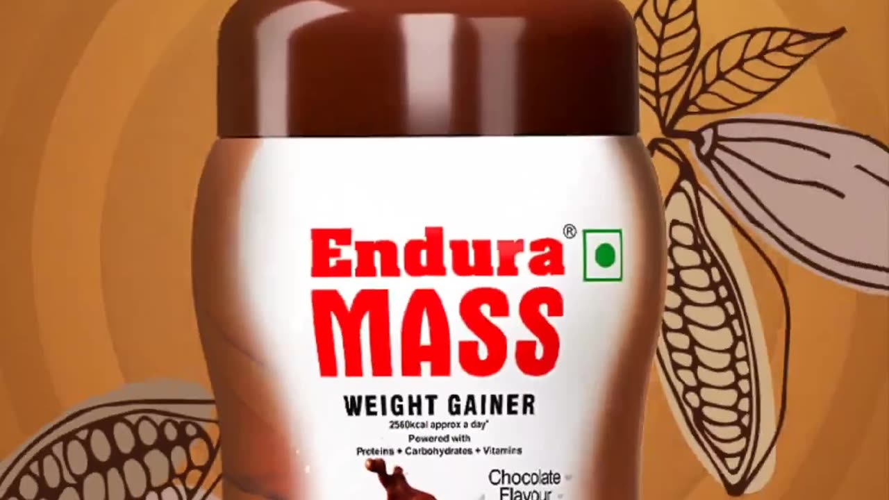 Endura Mass Chocolate Weight Gainer - 500g | Weight Gain Powder | Endura Mass