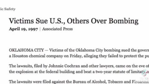 FALSE FLAG OKLAHOMA CITY BOMBING