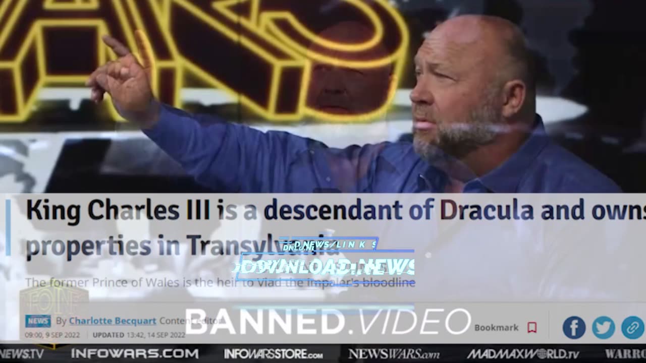 Alex Jones: king Charles Is The Real Count Dracula - 7/16/23