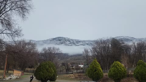 Winter came back for the day