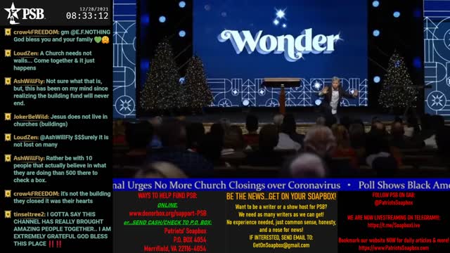2021-12-28 07:00 EST - Patriots Soapbox AM: with LadyRWB , MykelJaye & DD