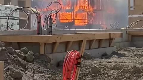 New Construction Goes Up in Flames