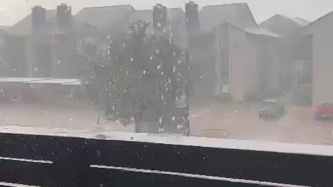 Rain in Dallas, Texas, USA