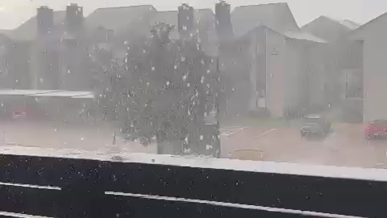 Rain in Dallas, Texas, USA