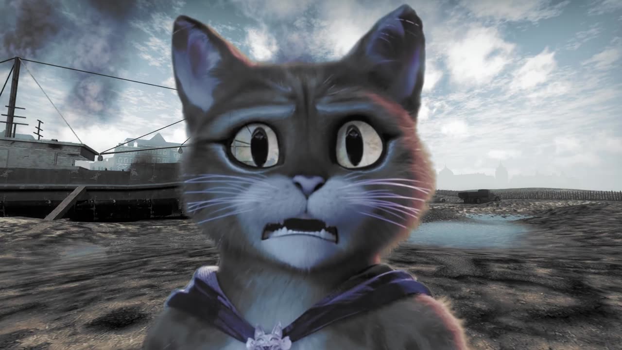 Puss hears a Stuka