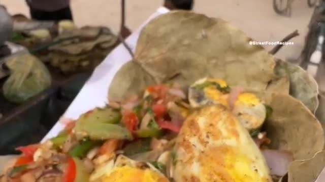 Huevos hervidos fritos de Bihar!