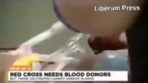 Cruz Vermelha: " vacinados C19 não podem doar sangue"
