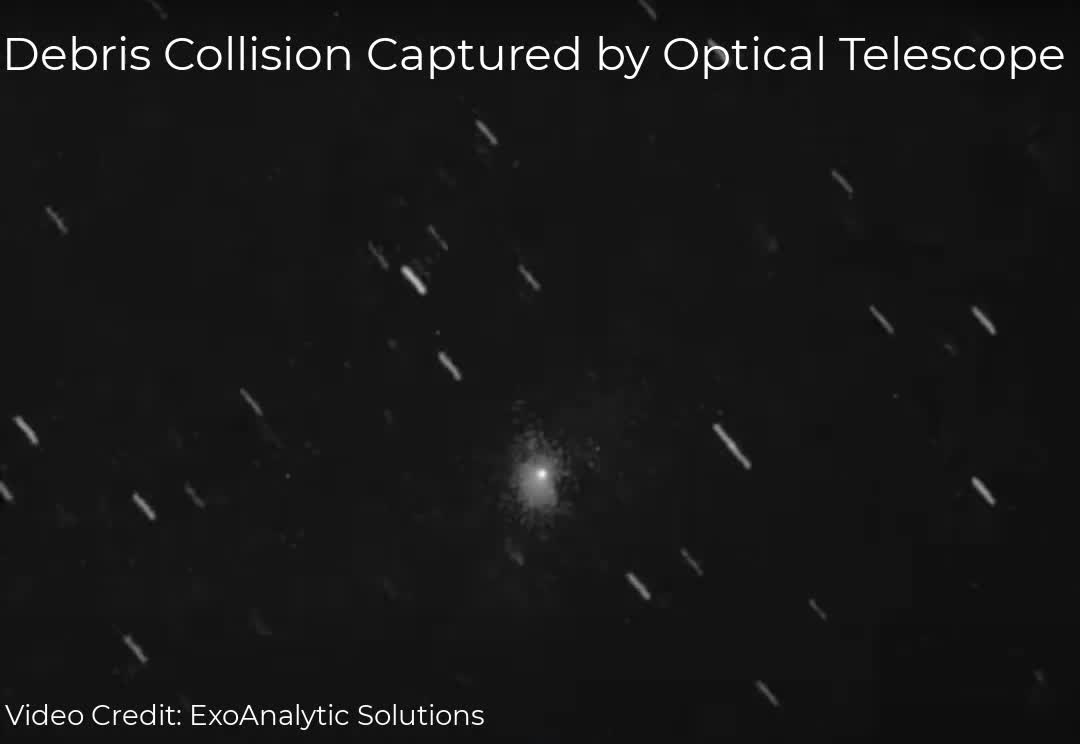 Intelsat 29e debris impact