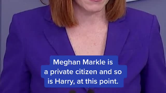 Meghan Markle is a private citizen and so is Harry, at this point.