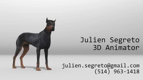 Creature Animation a Doberman