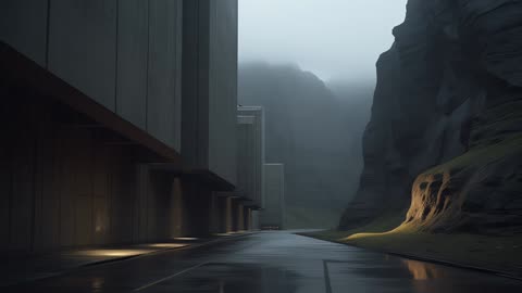 A Dark Dystopian Ambient Sleep Rain Ambience 2024