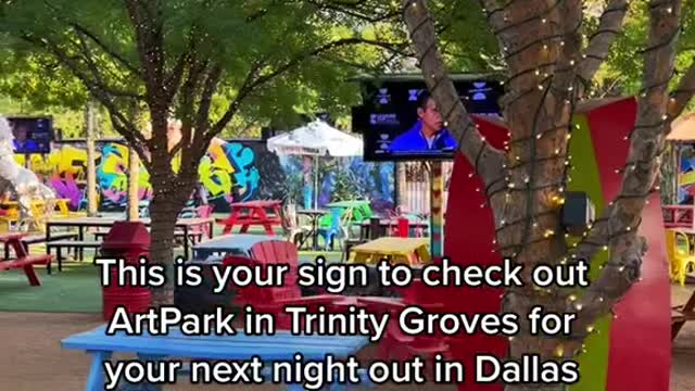 This is your sign to check outArtPark in Trinity Groves for