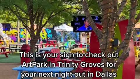 This is your sign to check outArtPark in Trinity Groves for