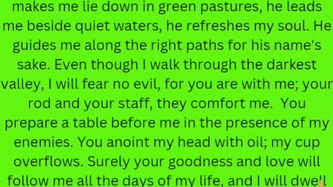 PSALM 23🎶🎵