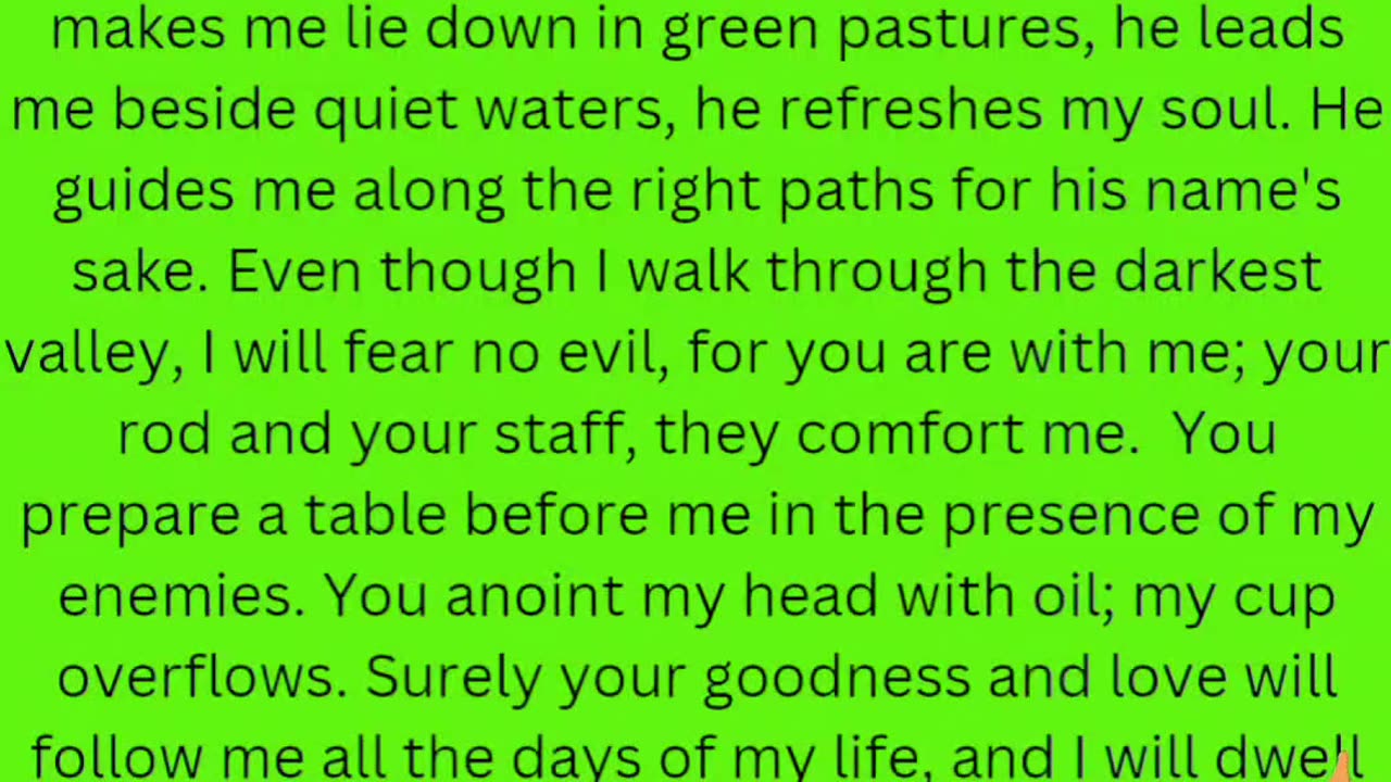 PSALM 23🎶🎵