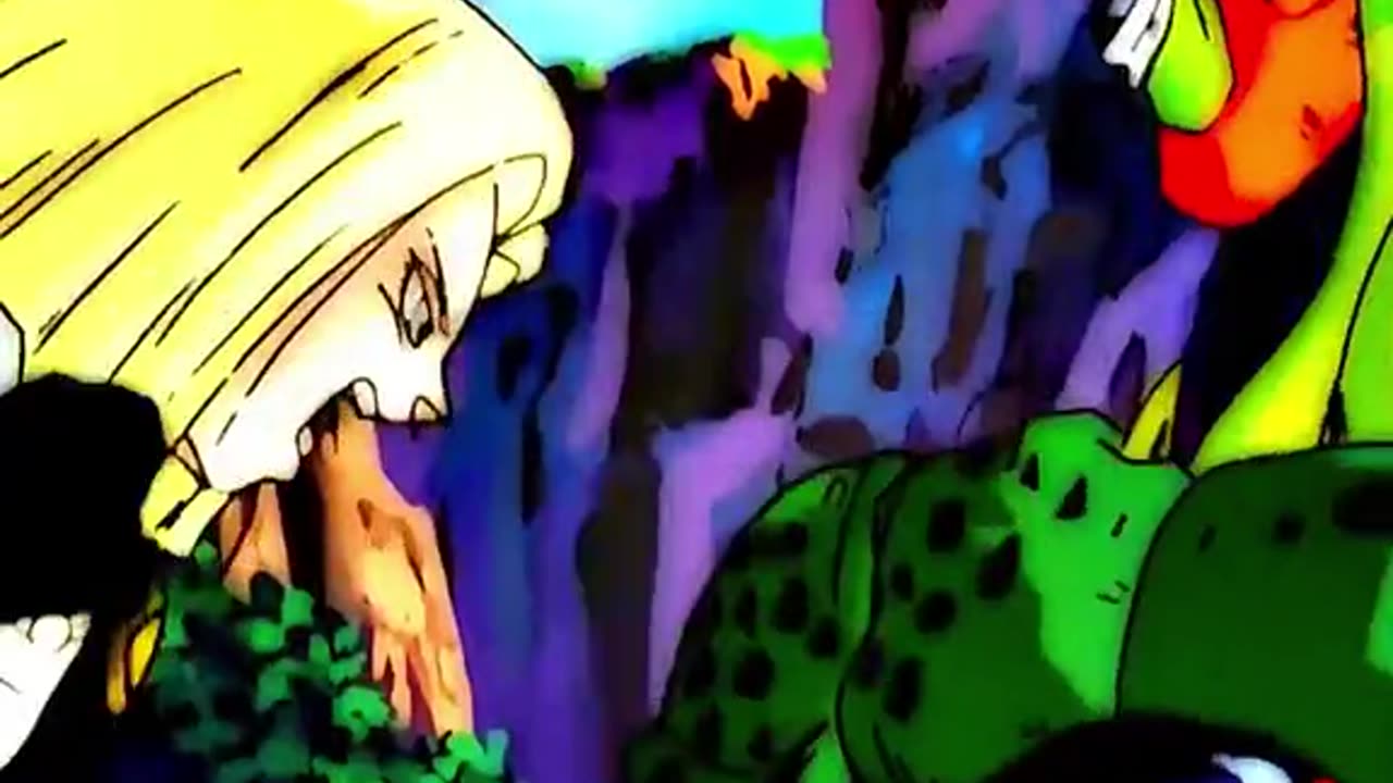 Dragon Ball Z - That Time when weak pathetic Android 18 got a B*tch slap by A God Called Cell #anime