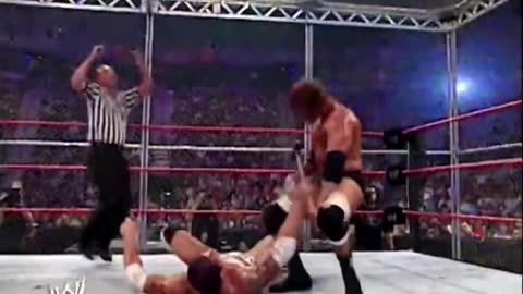 Batista vs Triple H Hell In A Cell Highlights