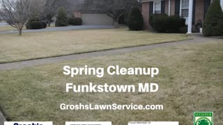 Spring Cleanup Funkstown MD Lawn Mowing Service Video