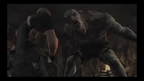 McDicken. Zombie Hunter? Ep. (4)? They have a cave troll. #residentevil4