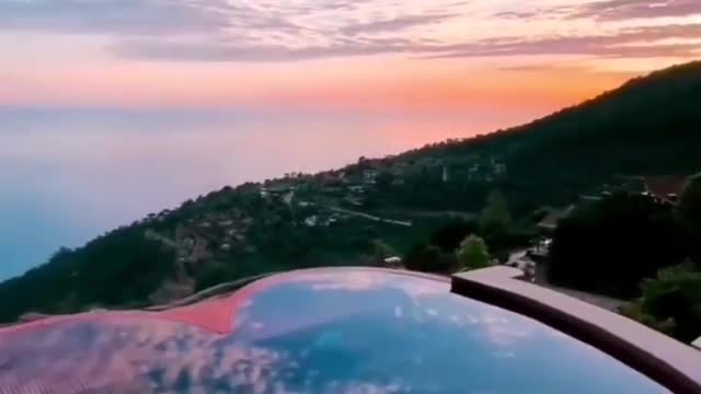 heart-shaped swimming pool 💜