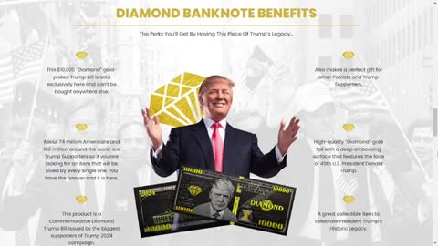 Trump $10,000 Diamond Bucks / TRB Reviews