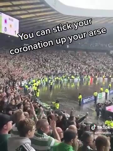 ENTIRE STADIUM FULL OF BRITS TELL KING CHARLES TO... ＂STICK HIS CORONATION UP HIS ARSE＂