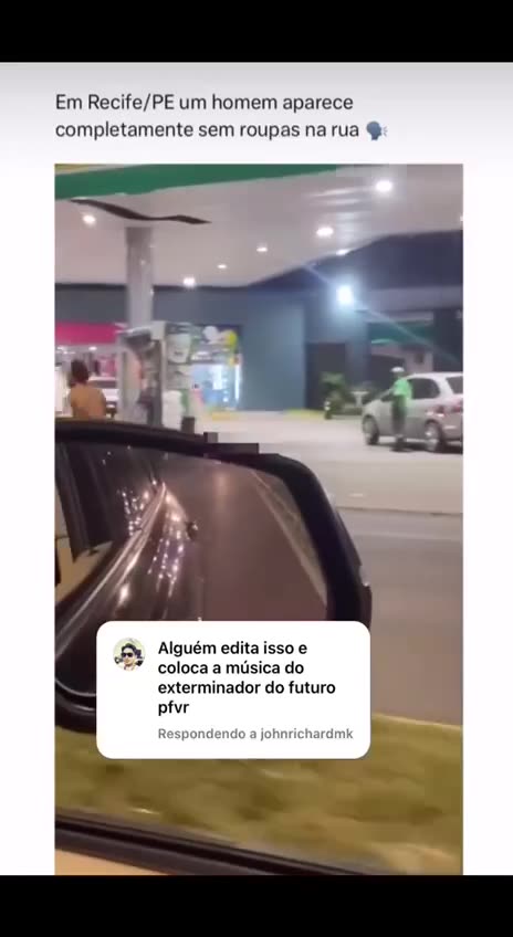 Maluco correndo pela com musica do exterminador